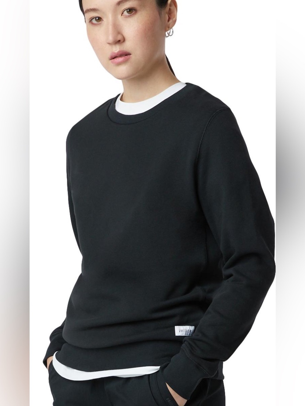 Vallier Vendome Crewneck Black Sweatshirt, Women’s size S